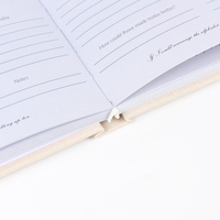 Journal personnalisé en lin de gratitude quotidienne impression de carnets de journaux à couverture rigide personnalisables