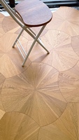 Parquet en bois d'ingénierie à trois couches, couleur naturelle, parquet en bois dur, parquet en feuilles de noyer