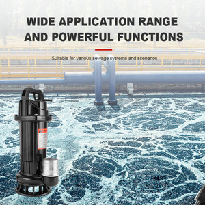 Pompe submersible à haute pression et grand débit pour eaux usées, en aluminium, avec turbine en plastique de 2 pouces, 220V/110V 50/60Hz - Product Image 1
