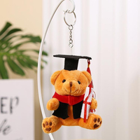 Porte-clés Peluche Personnalisé 12cm en Coton PP Doux, Mini Animaux pour Machine à Pinces et Décoration de Voiture