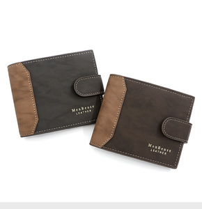 Cartera de hombre con cierre, tarjetero, monedero corto de piel sintética para hombre, billetera para tarjetas de crédito - Product Image 3