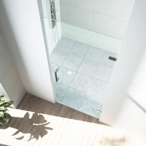 Baignoire verre <span class=keywords><strong>douche</strong></span> cloison Chrome poli charnière simple écran de <span class=keywords><strong>douche</strong></span> 304 mur sans cadre à porte charnière en verre - Product Image 4