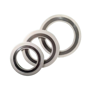 SS310High-temperature kháng kim loại <span class=keywords><strong>Graphite</strong></span> xoắn ốc vết thương Gasket với bên trong và bên ngoài Nhẫn Gasket - Product Image 2