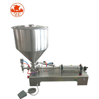 Machine de remplissage pour liquides avec tête unique, pour eau, confiture, chocolat, miel, crème, pâte de fruits, appareil d'emballage, prix usine