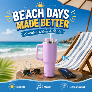 Bottiglia d'Acqua in Acciaio Inossidabile Impermeabile di Grande Capacità con Altoparlante Bluetooth Integrato, Tazza Altoparlante Audio Portatile - Product Image 6
