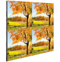 Armoire en fer P10 polychrome pour extérieur 96*96cm 4S Écran LED mural Taille du panneau mural vidéo 960*960mm Installation fixe
