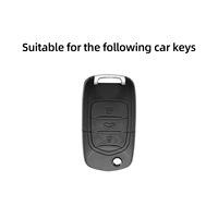 Étui de clé de luxe en alliage de zinc Baojun OLIVER pour voitures compatibles 510/730/310W/200E100/560/530/630, coque de protection intégrale avec boucle