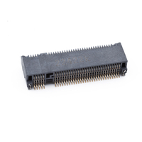 Connecteur SATA Gold Flash avec capot de protection 67 broches, à souder par traversée de trou, M.2 Key B H4.2mm, contact en alliage de cuivre, marque Topmay, neuf TOPMAY