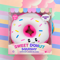 Jumbo Donut TPR Slow Rising Squishy Toy Soft Sensory Squeeze Stress Relief Fidget Toy Wholesale Bulk