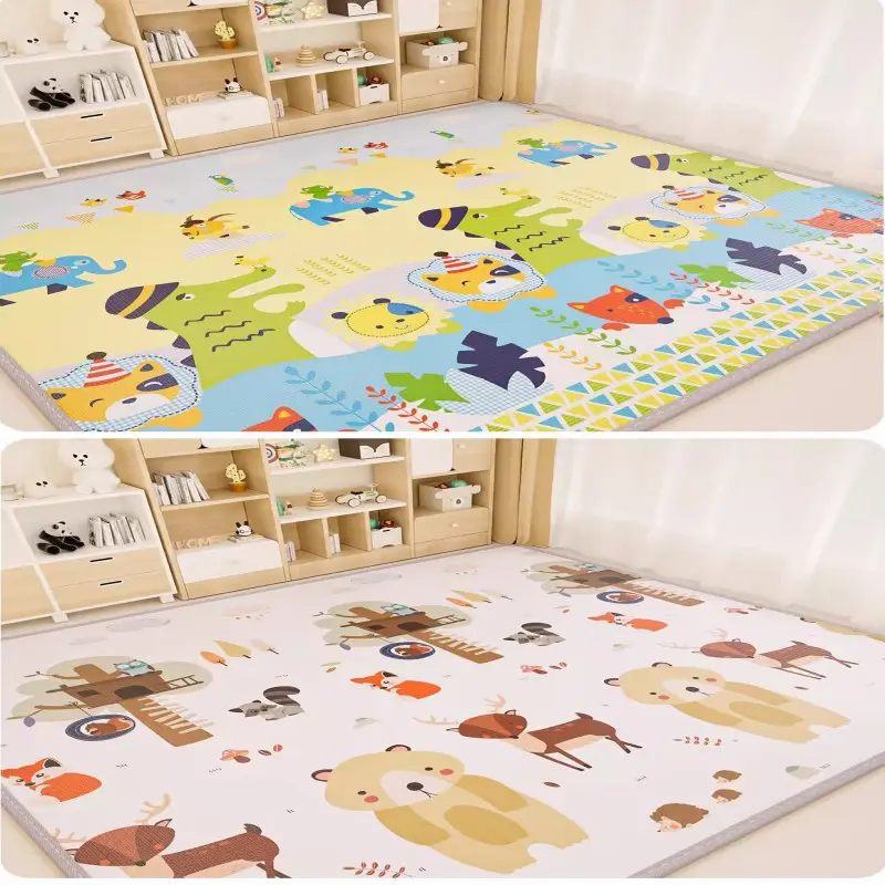 Fabricant de tapis de jeu en mousse XPE grand tapis de jeu pliable pour bébé vente en gros