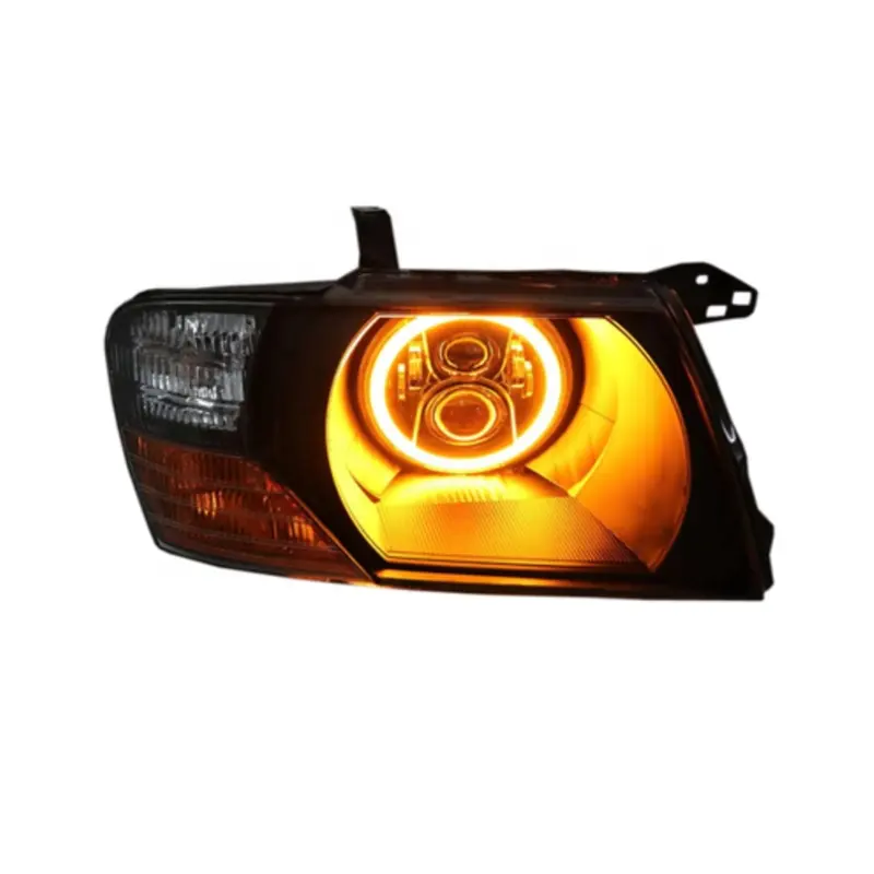 Luz delantera de montaje, luz de circulación diurna, faro delantero combinado para Mitsubishi Pajero V73 V77 en forma de O en forma de U