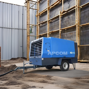 เครื่องอัดอากาศแบบสกรูโรตารี่ขับเคลื่อนด้วยเครื่องยนต์ดีเซล APCOM แรงดันสูง 18-30 บาร์ 550-1300 CFM - Product Image 3