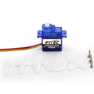 เซอร์โวหมุนต่อเนื่อง 360 องศาแบบอนาล็อกสำหรับเฟทเทค <span class=keywords><strong>FS90R</strong></span> 4.8V 1.3Kg ไม่มีลูกปืน 21T 4.86 มม. ชิ้นส่วนชุดรถหุ่นยนต์ขนาดเล็ก - Product Image 2