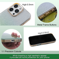 Coques de téléphone portable de luxe à la pointe de la technologie 2025, design haut de gamme, cadre en TPU+PET+aluminium, anti-traces de doigts, protection magnétique à 360°