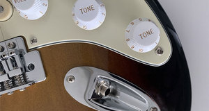 3-Piece Electric <b>Guitar</b> Volume Tone Control Knobs Chrome Finish Toggle Switch Tip ABS Material Matte Finish for Beginners - Product Image 5