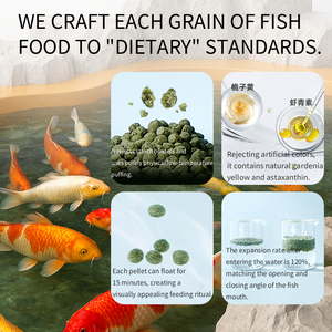 Yee nhà máy bán buôn cá cảnh Cá Koi thức ăn thức ăn cá vàng tăng cường màu sắc thức ăn cá koi giàu protein và dinh dưỡng cao - Product Image 6