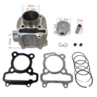 52.4mm 125cc toplu kaynağı özel OEM 12100-ARA-000 SYM125 SR125 fifi3 125 yörünge Jet4 motosiklet silindir Piston segmanı CONTA TAKIMI