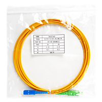 Stable Low-loss Single Mode SC UPC 2.0MM Fiber Optic Patch Cord Yellow PVC FTTH FTTX 4G Network Engineering Use