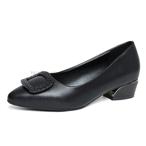 Fashion Single Women Spring New <b>Light</b> Mouth Solid Color Work - Slip-on Lazy Shoes Square With <b>Pointed</b> Head - Product Image 5