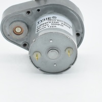 Moteur à engrenages à longue durée de vie TYHE 12V 24V, faible puissance 3W 5W, couple élevé 1,5 Nm, faible vitesse 200 tr/min, moteur à engrenages plat PMDC DC avec CE RoHS