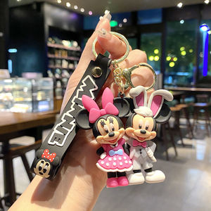 Lovely Cartoon Mouse Keychain Bag Pendant Promotional Gifts Wholesale <b>Accessories</b> Key Chain 3D <b>Doll</b> Keyrings Custom Anti-Lost - Product Image 5