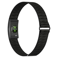 Bracelet intelligent d'activité sans écran HT51, compteur de pas, étanche 3ATM, bracelet en nylon et silicone, entraînement en plein air