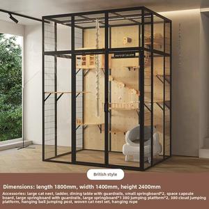 Maison de vie de luxe maison pour chat construction solide de luxe grand espace intérieur surface douce pour la peau style - Product Image 2