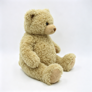 Oso de peluche personalizado, suave y abrazable, de color marrón claro para niños, diseño clásico y sencillo. - Product Image 1
