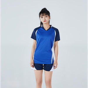 Nouveau costume de sport de <span class=keywords><strong>volley</strong></span>-ball pour hommes et femmes respirant à séchage rapide équipe de compétition de plumes à manches courtes tenue de grande taille - Product Image 2