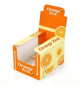 Recyclable Customizable Cardboard <b>Book</b> <b>Display</b> Boxes with Matt Lamination Embossing & UV Coating for Counter Top Exhibition - Product Image 1