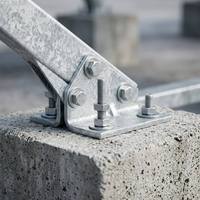 Système de montage solaire H2 Solar série C pour toit plat, structure de support en aluminium pour panneaux solaires, installation photovoltaïque sur toit industriel