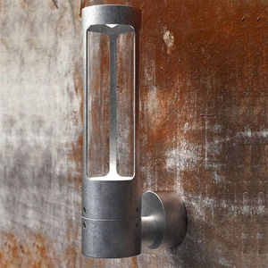 Lumières murales artificielles modernes de luxe en acier Corten énergie solaire finition rouille pour balcon extérieur couloir Villa éclairage d'entrée - Product Image 1