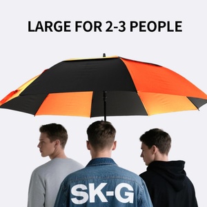 Large Coverage 68 Inch Full Print Custom Golf <b>Umbrellas</b> Fiberglass Frame Semi-<b>Automatic</b> Opening All-Season for Golf Course - Product Image 4