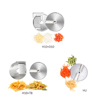 Coupe-légumes, hachoir et trancheuse à oignons, trancheuse à légumes multifonctionnelle de qualité commerciale avec lames en acier inoxydable de qualité alimentaire