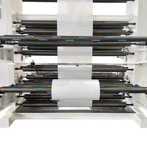High Speed 8 Farben Kunststoff folie Vliesstoff Double Unwinder & Rewinder Stack Flexo graphic Printing Machine Preis - Product Image 4