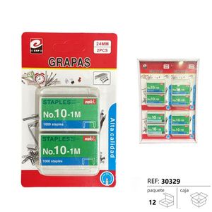 Noki Staples No.10-1M 24mm 1000pcs High Quality Office Use - Product Image 3