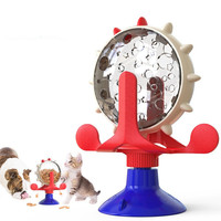 Distributeur de nourriture rotatif à ventouse pour chat, jouet interactif de distribution lente, jouet de puzzle pour friandises, stimulation mentale et enrichissement pour chats