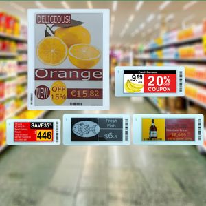 Nouvelle conception tendance : Système ESL 7,5 pouces, solution sans fil ESL, affichage numérique intelligent E-Ink, étiquette de prix électronique, étiquette de rayon électronique - Product Image 1