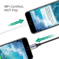 Câble UGREEN MFi iOS vers prise jack 3,5 mm, adaptateur audio pour écouteurs 3,5 mm, répartiteur audio, dongle jack audio auxiliaire pour iPhone 16 15