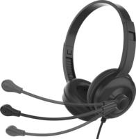 Casque audio stéréo filaire de type C avec microphone pour centre d'appels, casque téléphonique OEM