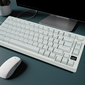 <span class=keywords><strong>Clavier</strong></span> mécanique ergonomique MK75 <span class=keywords><strong>Pro</strong></span> 75% sans fil, interrupteur linéaire, 82 touches, <span class=keywords><strong>clavier</strong></span> <span class=keywords><strong>gamer</strong></span> à échange à chaud pour PC, ordinateur portable, jeux - Product Image 6