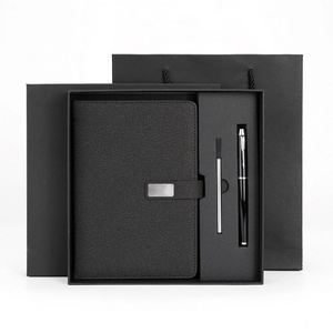 Promotional Business Gift Items Notebook A5 Leather Journal Set Customized Business Office <b>Diary</b> Corporate Gift Set With Pen - Product Image 2