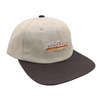 6-delige ongestructureerde katoenen pet, unisex snapback pet met aangepaste geborduurde logo voor dagelijks gebruik