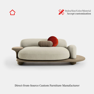Divano Componibile Moderno di <span class=keywords><strong>Design</strong></span> Lussuoso Minimalista Creativo Personalizzabile in Tessuto Set Modulare Arredamento per Soggiorno di Villa - Product Image 3