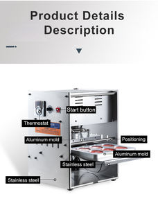 Halbautomat ische Saucenbecher-Versiegelung maschine Saucenblister-Verpackungs maschine 6-Tassen-Versiegelungsverpackungsmaschine für Tomaten dressing - Product Image 4