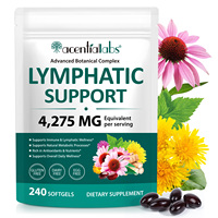 Acentiallabs 240 gélules Complexe botanique avancé Drainage lymphatique Capsule pour favoriser le bien-être lymphatique