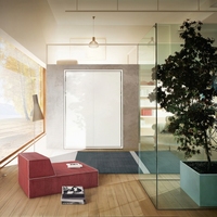 Canapé-lit pliant géométrique design moderne, sectionnel modulaire, avec rembourrage en tissu et éponge, gain de place, pour usage bureautique, modèle YeFei 320