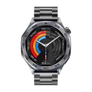 AK83 Fitness Watch 360x360 HD Screen 100+ Sports Modes BT Music Metal Body Steel Strap Health Monitoring Smart Watch <b>for</b> Men - Product Image 2