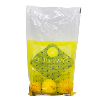 Sacs à guichet imprimés personnalisés Sac plastique anti-buée pour fruits Raisin Cerise Citron Fruits Légumes Sac d'emballage ouvert à plat avec carton