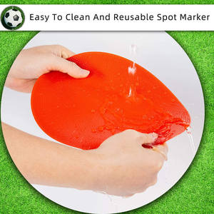 卸売9インチフラットディスクコーン滑り止めゴム敏捷性マーカーサッカー、バスケットボールトレーニング敏捷性ディスクコーン - Product Image 3